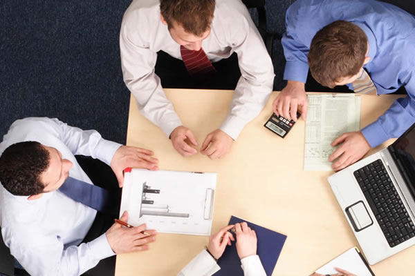 people sitting at table