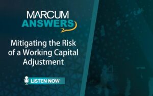 Mitigating the Risk of a Working Capital Adjustment